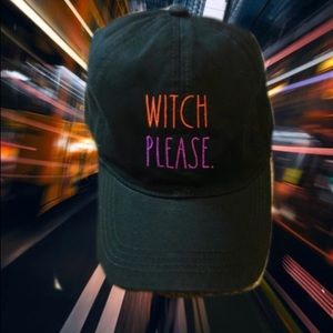 Rae Dunn WITCH PLEASE black baseball hat